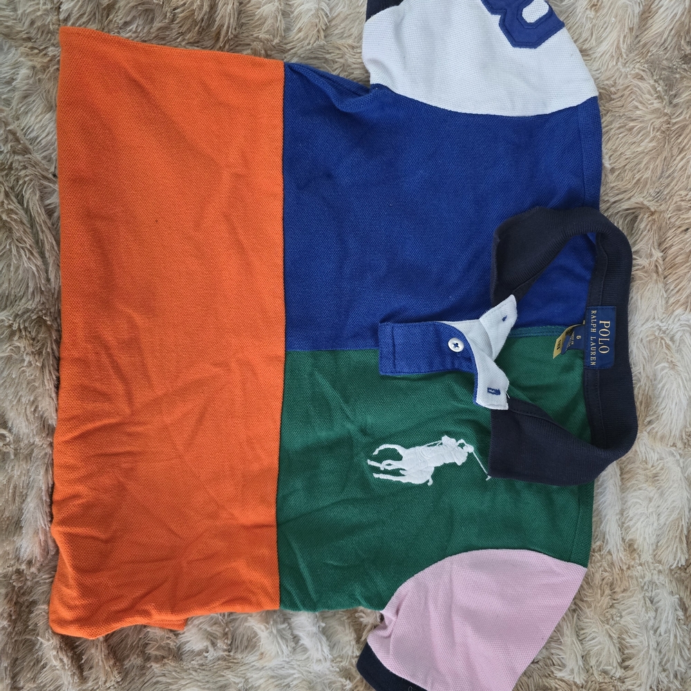 Ralph Lauren Kids Colorblock Polo – Size 6 – Excellent Condition